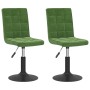 Drehstühle für Esszimmer, 2 Stück, dunkelgrüner Samt von , Essstühle - Ref: Foro24-335744, Preis: 116,26 €, Rabatt: %