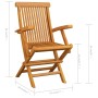 Gartenstühle 6 Stück Teakholz mit hellblauen Kissen von , Gartenstühle - Ref: Foro24-3062560, Preis: 460,85 €, Rabatt: %
