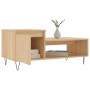 Mesa de centro madera contrachapada roble Sonoma 100x50x45 cm de , Mesas de centro - Ref: Foro24-830831, Precio: 46,59 €, Des...