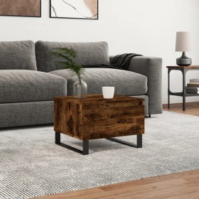 Mesa de centro madera de ingeniería roble ahumado 50x46x35 cm de , Mesas de centro - Ref: Foro24-830886, Precio: 43,52 €, Des...