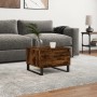 Rauchige Eiche-Optik Mittelholztisch aus Ingenieurholz 50x46x35 cm von , Couchtisch - Ref: Foro24-830886, Preis: 43,52 €, Rab...