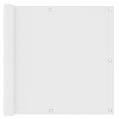 Toldo para balcón tela oxford blanco 90x400 cm en Sombrillas | Comprar online en Foro24