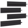 Wandregal 4 Stück Sperrholz grau 80x11,5x18 cm von , Regale und Regale - Ref: Foro24-807338, Preis: 33,99 €, Rabatt: %