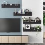 Wandregal 4 Stück Sperrholz grau 80x11,5x18 cm von , Regale und Regale - Ref: Foro24-807338, Preis: 33,99 €, Rabatt: %