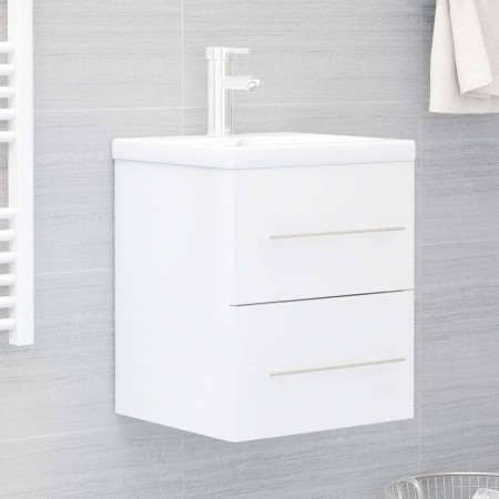 Mueble de lavabo madera ingeniería blanco brillo 41x38,5x48 cm de , Muebles de baño - Ref: Foro24-804689, Precio: 48,82 €, De...