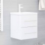 Mueble de lavabo madera ingeniería blanco brillo 41x38,5x48 cm de , Muebles de baño - Ref: Foro24-804689, Precio: 48,82 €, De...