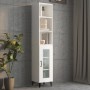 Wandschrank aus weißem Ingenieurholz 34,5x32,5x90 cm von , Regale und Regale - Ref: Foro24-812483, Preis: 40,85 €, Rabatt: %