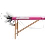 Folding massage table 3 zones white and pink wood by , massage tables - Ref: Foro24-110218, Price: 156,40 €, Discount: %