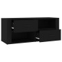 Fernsehmöbel aus schwarzem Sperrholz 100x35x40 cm von , TV-Möbel - Ref: Foro24-823100, Preis: 71,61 €, Rabatt: %