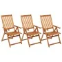 Faltbare Gartenstühle 3 Stück und Kissen Massivholz Akazie von vidaXL, Gartenstühle - Ref: Foro24-3064095, Preis: 258,54 €, R...