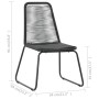 Gartenstühle 6 Stück Kunststoff-Rattan Schwarz von , Gartenstühle - Ref: Foro24-313113, Preis: 321,38 €, Rabatt: %