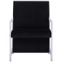 Sessel mit verchromten Beinen aus schwarzem Samt von , Sessel - Ref: Foro24-282157, Preis: 91,95 €, Rabatt: %
