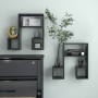 Estantes de pared 2 uds madera contrachapada gris 50x15x50 cm de , Estantes y estanterías - Ref: Foro24-807243, Precio: 32,57 €