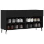 Banco zapatero madera de ingeniería negro 102x35x55 cm de , Zapateros y organizadores de calzado - Ref: Foro24-829757, Precio...
