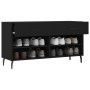 Banco zapatero madera de ingeniería negro 102x35x55 cm de , Zapateros y organizadores de calzado - Ref: Foro24-829757, Precio...