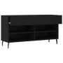 Banco zapatero madera de ingeniería negro 102x35x55 cm de , Zapateros y organizadores de calzado - Ref: Foro24-829757, Precio...