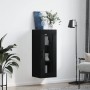 Schwarzer Wandhängeschrank 34,5x34x90 cm von , Sideboards - Ref: Foro24-828933, Preis: 54,93 €, Rabatt: %
