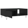 Engineered wood black coffee table 90x60x35 cm by , Coffee table - Ref: Foro24-827061, Price: 63,36 €, Discount: %