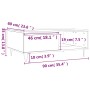 Engineered wood black coffee table 90x60x35 cm by , Coffee table - Ref: Foro24-827061, Price: 63,36 €, Discount: %
