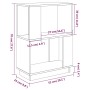 Solid pine wood shelf/space divider 51x25x70 cm by , Bookcases and shelves - Ref: Foro24-814029, Price: 35,94 €, Discount: %