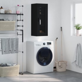 Black wall cabinet 34.5x34x90 cm by , Sideboards - Ref: Foro24-828925, Price: 55,74 €, Discount: %