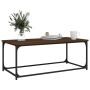 Wood and iron coffee table, brown oak, 102x50x40 cm by , Coffee table - Ref: Foro24-823301, Price: 48,48 €, Discount: %