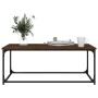Wood and iron coffee table, brown oak, 102x50x40 cm by , Coffee table - Ref: Foro24-823301, Price: 48,48 €, Discount: %