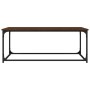 Wood and iron coffee table, brown oak, 102x50x40 cm by , Coffee table - Ref: Foro24-823301, Price: 48,48 €, Discount: %