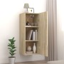 Wandschrank aus Sonoma-Eichenfurnierholz 34,5x34x90cm von , Regale und Regale - Ref: Foro24-812441, Preis: 56,00 €, Rabatt: %
