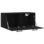 Wandschrank aus schwarzem Ingenieurholz 80x36,5x35 cm von , Schließfächer und Lagerschränke - Ref: Foro24-830101, Preis: 48,9...