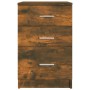 Nachttisch aus geräucherter Eichenholz-Sperrholzplatte, 40x40x63 cm. von , Nachttische - Ref: Foro24-820520, Preis: 56,04 €, ...