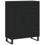 Aparador de madera de ingeniería negro 69,5x34x90 cm de , Aparadores - Ref: Foro24-830285, Precio: 159,34 €