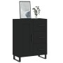 Aparador de madera de ingeniería negro 69,5x34x90 cm de , Aparadores - Ref: Foro24-830285, Precio: 159,34 €