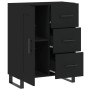 Aparador de madera de ingeniería negro 69,5x34x90 cm de , Aparadores - Ref: Foro24-830285, Precio: 159,34 €
