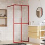 Duschtrennwand aus transparentem ESG-Glas in Rot, 90x195 cm. von , Duschwände und Duschwände - Ref: Foro24-154944, Preis: 125...