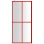 Duschtrennwand aus transparentem ESG-Glas in Rot, 90x195 cm. von , Duschwände und Duschwände - Ref: Foro24-154944, Preis: 125...