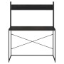Schreibtisch aus schwarzem Ingenieurholz 110x60x138cm von , Schreibtische - Ref: Foro24-30204, Preis: 102,83 €, Rabatt: %