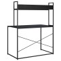 Schreibtisch aus schwarzem Ingenieurholz 110x60x138cm von , Schreibtische - Ref: Foro24-30204, Preis: 102,83 €, Rabatt: %