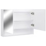 Badezimmerschrank mit Spiegel Weiß MDF 80x15x60 cm von vidaXL, Badezimmerwaschtische - Ref: Foro24-323604, Preis: 137,95 €, R...