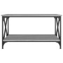 Center table made of gray Sonoma wood and iron, measuring 80x50x45 cm. by , Coffee table - Ref: Foro24-823320, Price: 54,57 €...