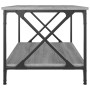Center table made of gray Sonoma wood and iron, measuring 80x50x45 cm. by , Coffee table - Ref: Foro24-823320, Price: 54,57 €...