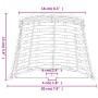Lampshade for brown wicker lamp Ø20x15 cm by , Lampshades - Ref: Foro24-364389, Price: 16,40 €, Discount: %