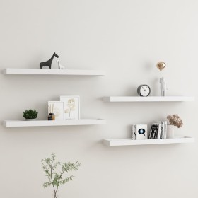 Wandregale Loggia 4 Stück weiß MDF 80x15x4 cm von , Regale und Regale - Ref: Foro24-330228, Preis: 57,52 €, Rabatt: %