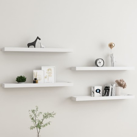 Wandregale Loggia 4 Stück weiß MDF 80x15x4 cm von , Regale und Regale - Ref: Foro24-330228, Preis: 57,52 €, Rabatt: %