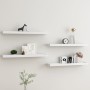 Wandregale Loggia 4 Stück weiß MDF 80x15x4 cm von , Regale und Regale - Ref: Foro24-330228, Preis: 57,52 €, Rabatt: %