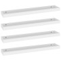Wandregale Loggia 4 Stück weiß MDF 80x15x4 cm von , Regale und Regale - Ref: Foro24-330228, Preis: 57,52 €, Rabatt: %