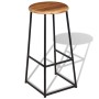 Barhocker für die Küchentheke, 2 Stück Massivholz aus Teakholz. von , Küchenhocker - Ref: Foro24-243459, Preis: 210,62 €, Rab...