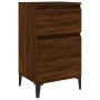 Mesita de noche color roble marrón 40x35x70 cm de , Mesitas de noche - Ref: Foro24-819722, Precio: 48,92 €, Descuento: %
