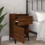 Mesita de noche color roble marrón 40x35x70 cm de , Mesitas de noche - Ref: Foro24-819722, Precio: 48,92 €, Descuento: %