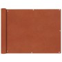 Side awning for balcony in terracotta Oxford fabric 90x600 cm by , Umbrellas - Ref: Foro24-42331, Price: 27,25 €, Discount: %